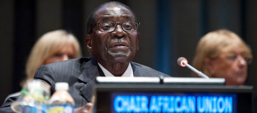 Zimbabwean President Robert Mugabe, who is now recognised as the oldest president in the world, having been in power since the 1980s. Photo © UN Photo/Cia Pak